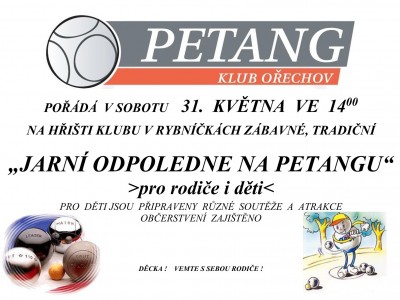 Jarní odpoledne na petangu 