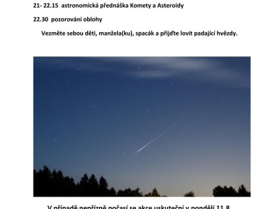 Hvězdobraní - sledování Perseid