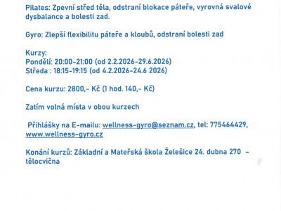 Kurz Pilates / Gyro Želešice